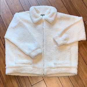 Wild Fable Faux Fur White Coat